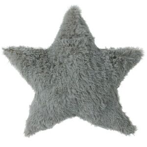 NWOT Faux Fur Star Pillow 17.5in